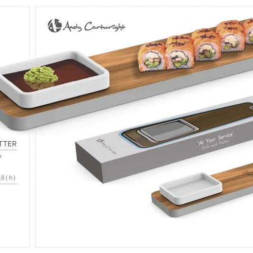 ANDY CARTWRIGHT ‘AT YOUR SERVICE’ DISH AND PLATTER