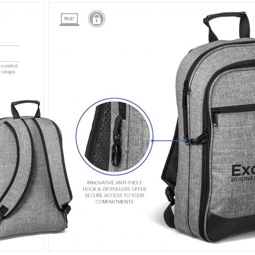 CAPITAL TRAVEL-SAFE TECH BACKPACK