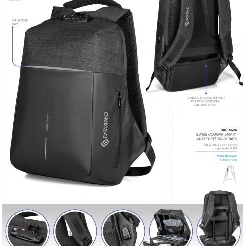 SWISS COUGAR SMART ANTI-THEFT BACKPACK