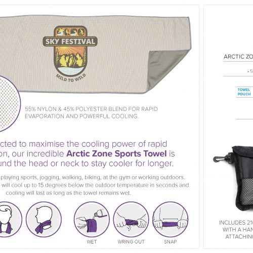 ARCTIC ZONE SPORTS TOWEL