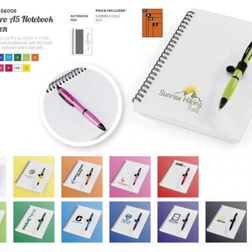 VISTRO A5 NOTEBOOK AND PEN