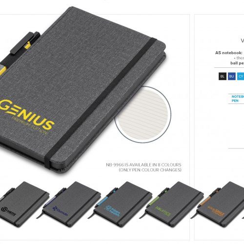 VULCAN A5 FABRIC NOTEBOOK SET