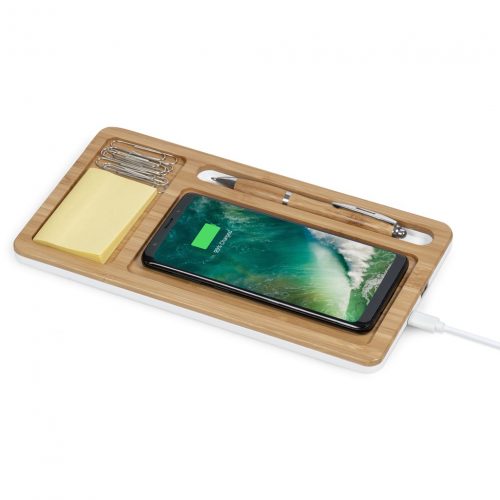 MAITLAND DESK ORGANIZER WITH  WIRELESS CHARGER