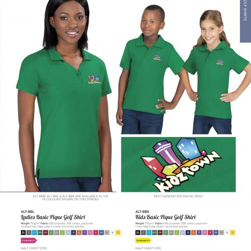LADIES BASIC PIQUE GOLF SHIRT