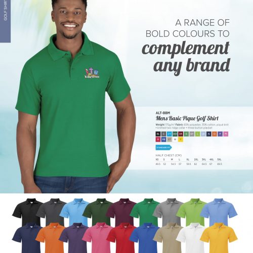 MENS BASIC PIQUE GOLF SHIRT