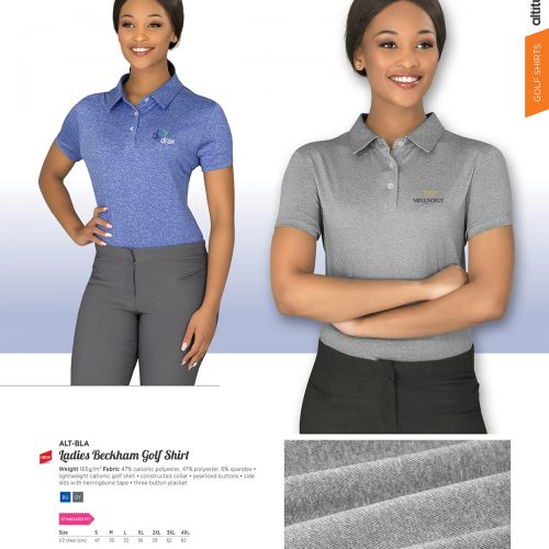 LADIES BECKHAM GOLF SHIRT