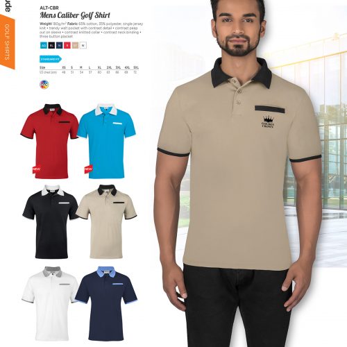 MENS CALIBER GOLF SHIRT