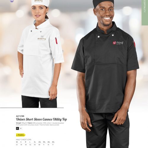 UNISEX SHORT SLEEVE CANNES UTILITY TOP