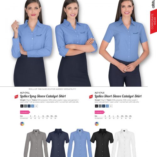 LADIES SHORT SLEEVE CATALYST SHIRT