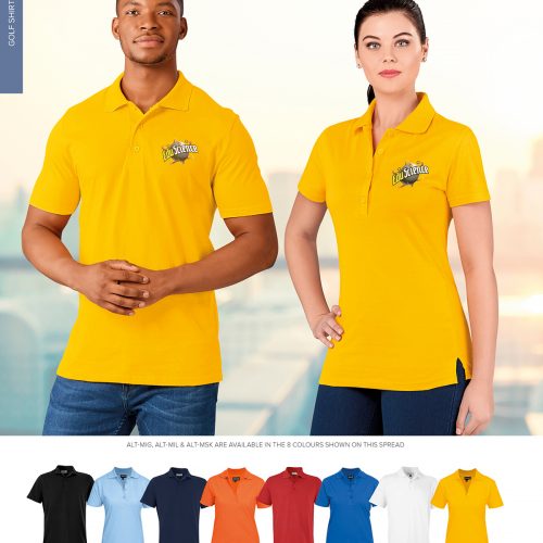 LADIES MICHIGAN 100% COTTON GOLF SHIRT