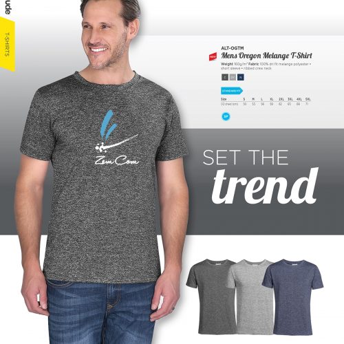 MENS OREGON MELANGE T-SHIRT