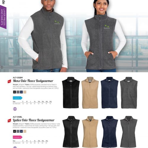 MENS OSLO FLEECE BODYWARMER