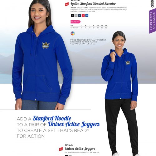LADIES STANFORD HOODED SWEATER