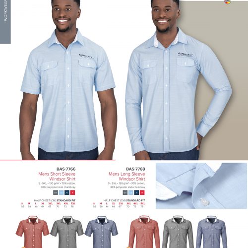 MENS LONG SLEEVE WINDSOR SHIRT