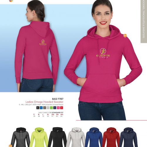 LADIES OMEGA HOODED SWEATER