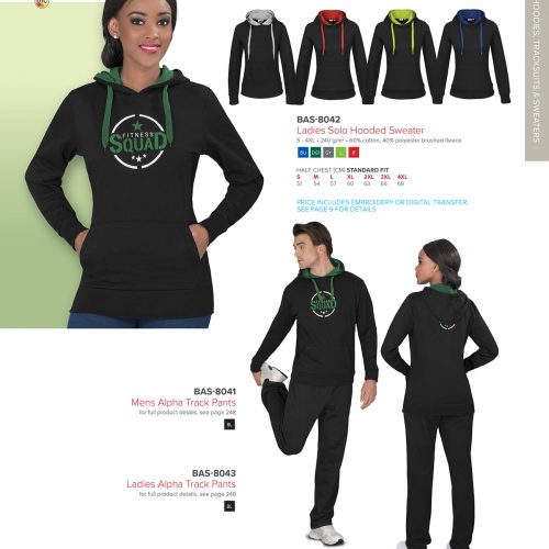 LADIES SOLO HOODED SWEATER