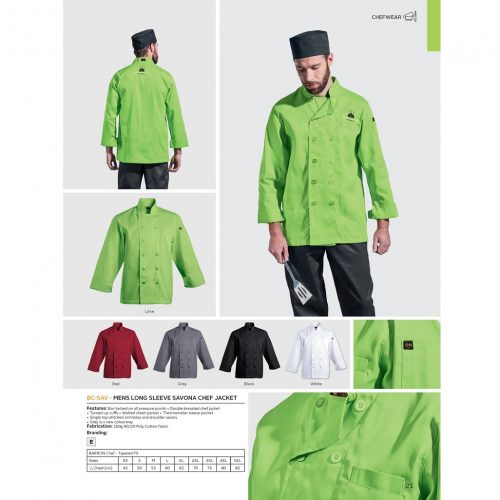 SAVONA LONG SLEEVE CHEF JACKET