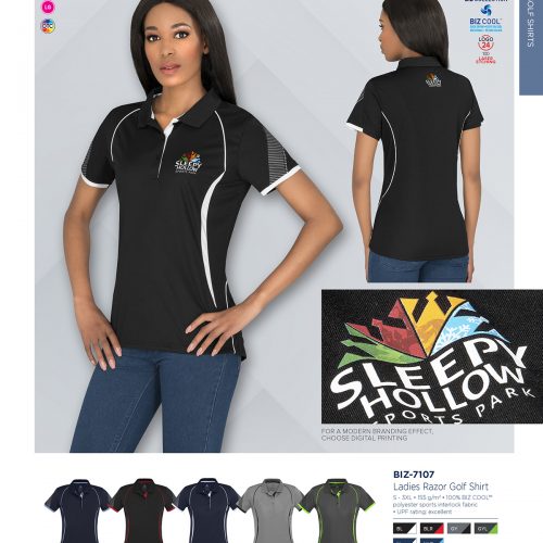 LADIES RAZOR GOLF SHIRT