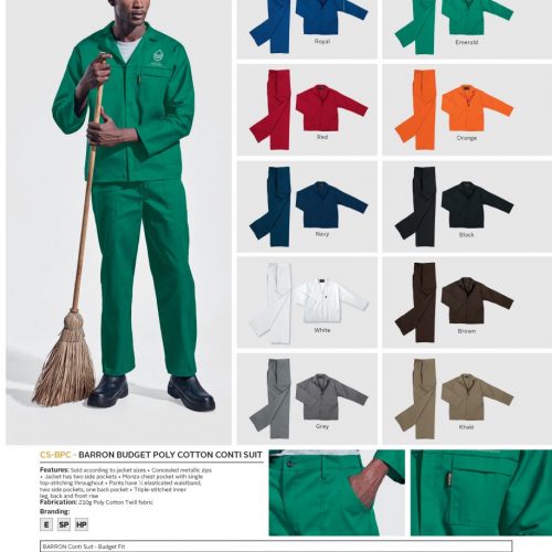 BARRON BUDGET POLY COTTON CONTI SUIT