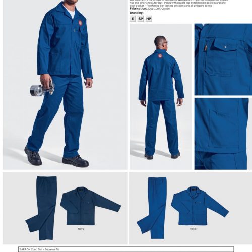 BARRON SUPREME 100% COTTON CONTI SUIT