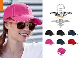 6  PANEL MICROFIBRE STITCH CAP