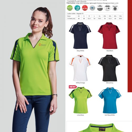 LADIES EDGE GOLF SHIRT
