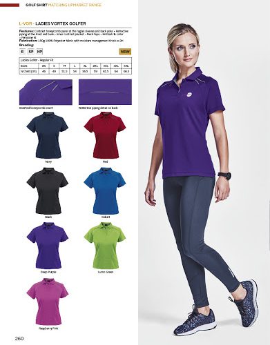 LADIES VORTEX GOLF SHIRT