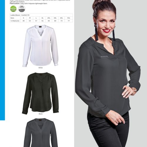 LADIES LONG SLEEVE LILY BLOUSE