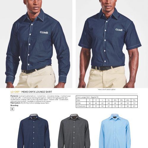 MENS LONG SLEEVE ONYX SHIRT